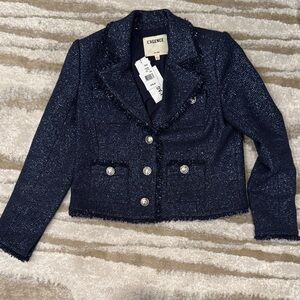 L'AGENCE Sylvia MetallicTweed Jacket